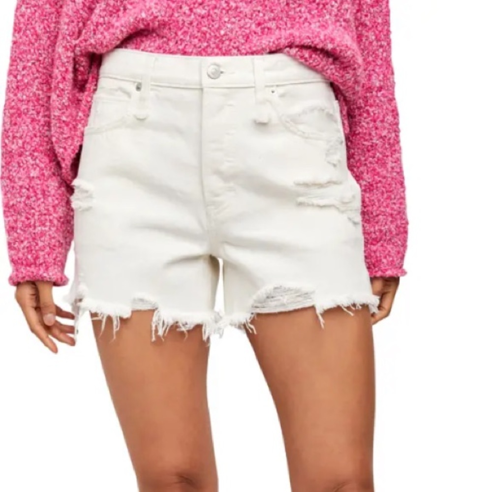 We the Free Free People Makai Ripped Cutoff Denim Shorts